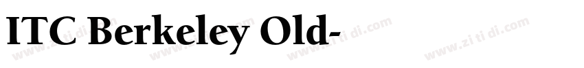 ITC Berkeley Old字体转换